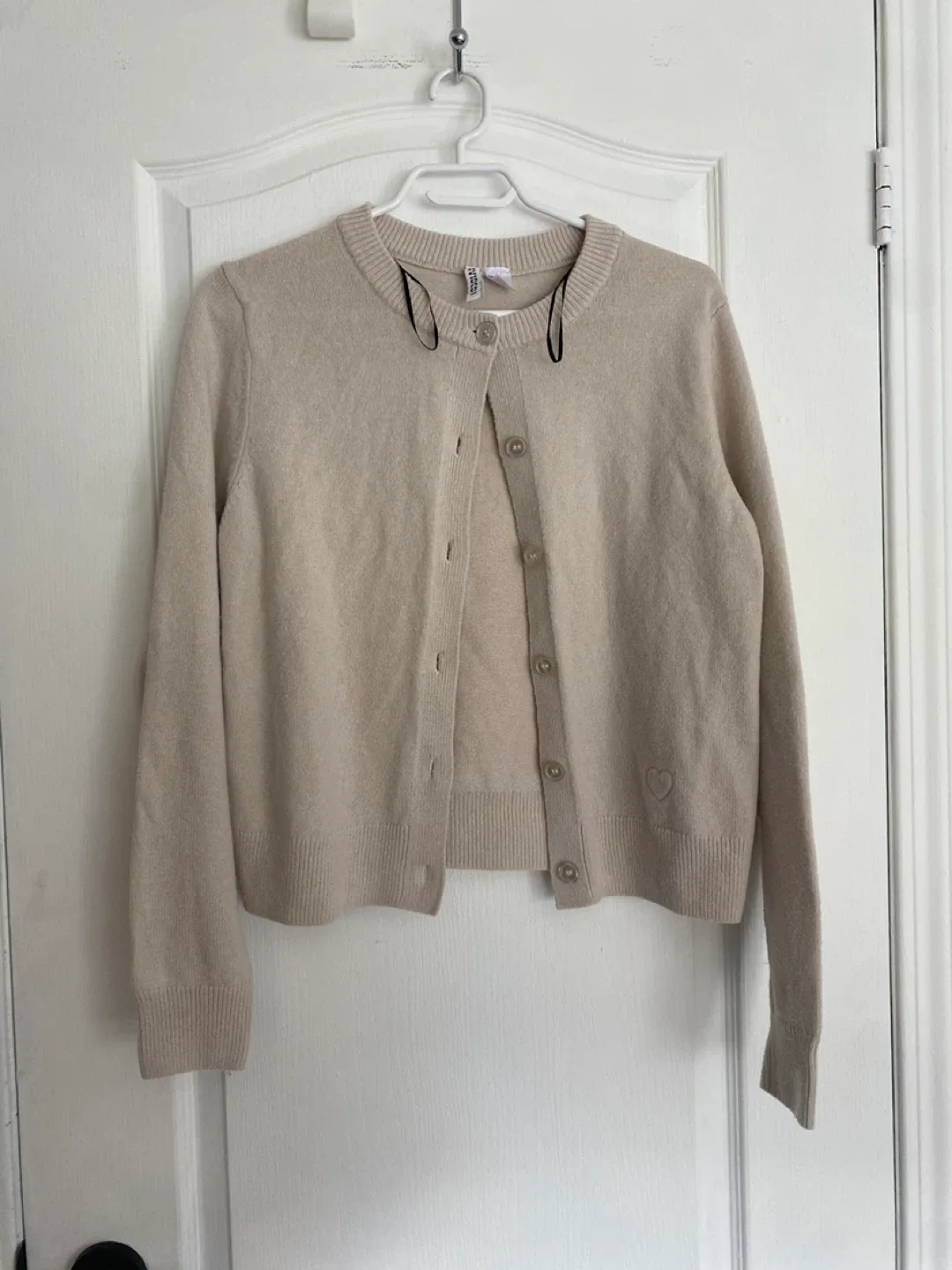 H&M Divided Beige Cardigan - Size L