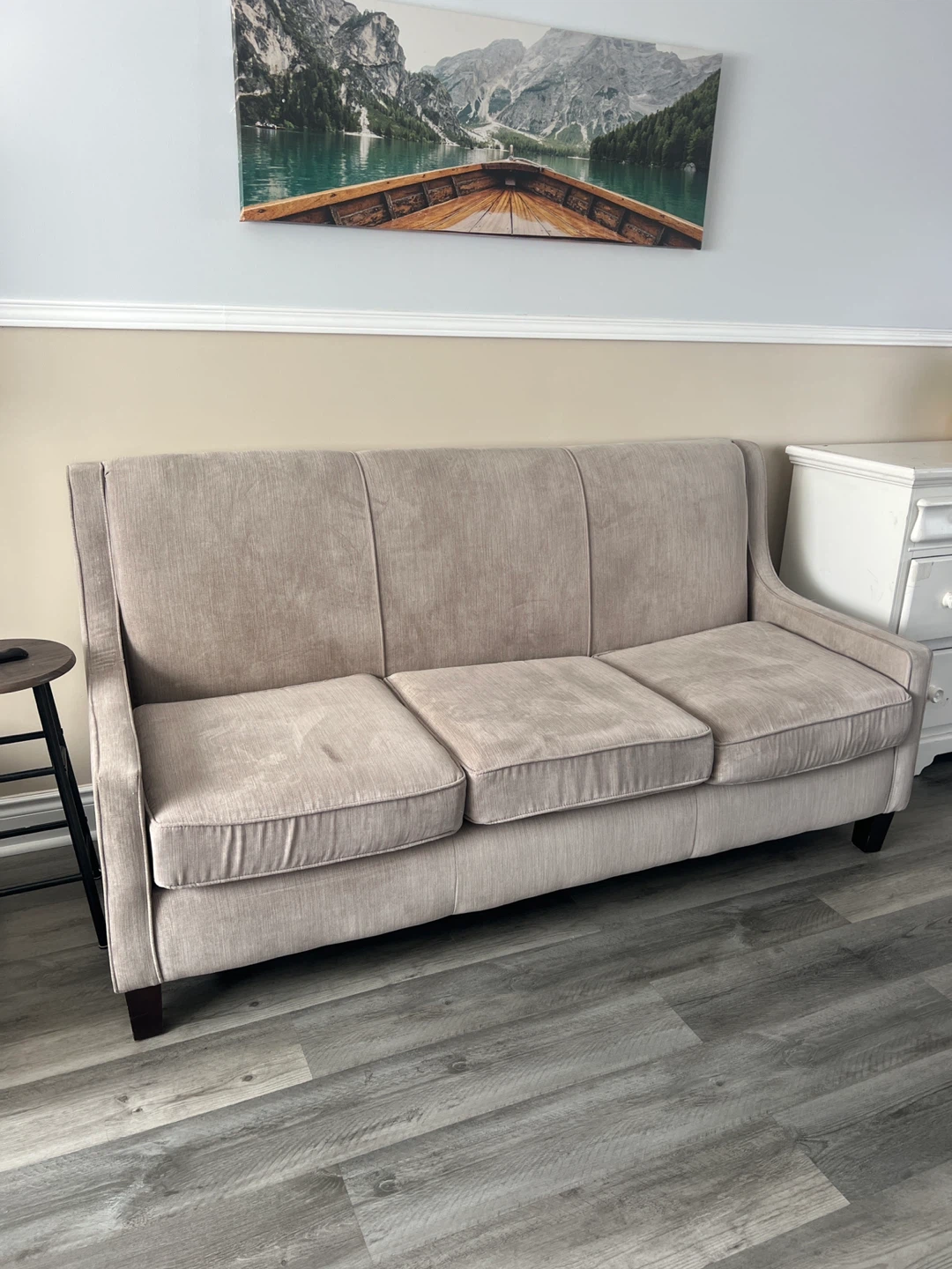 Beige 3-Seater Sofa