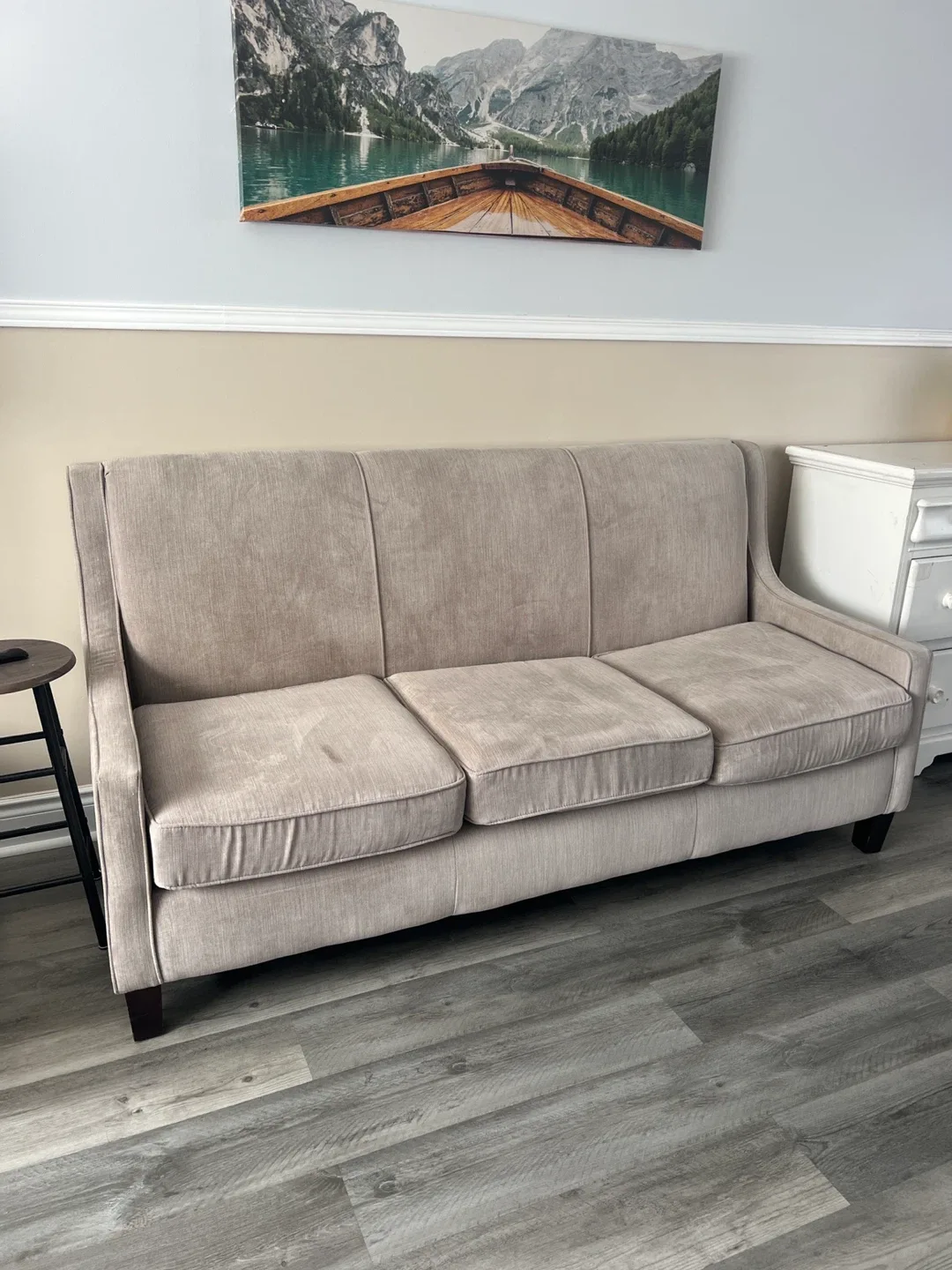 Beige 3-Seater Sofa