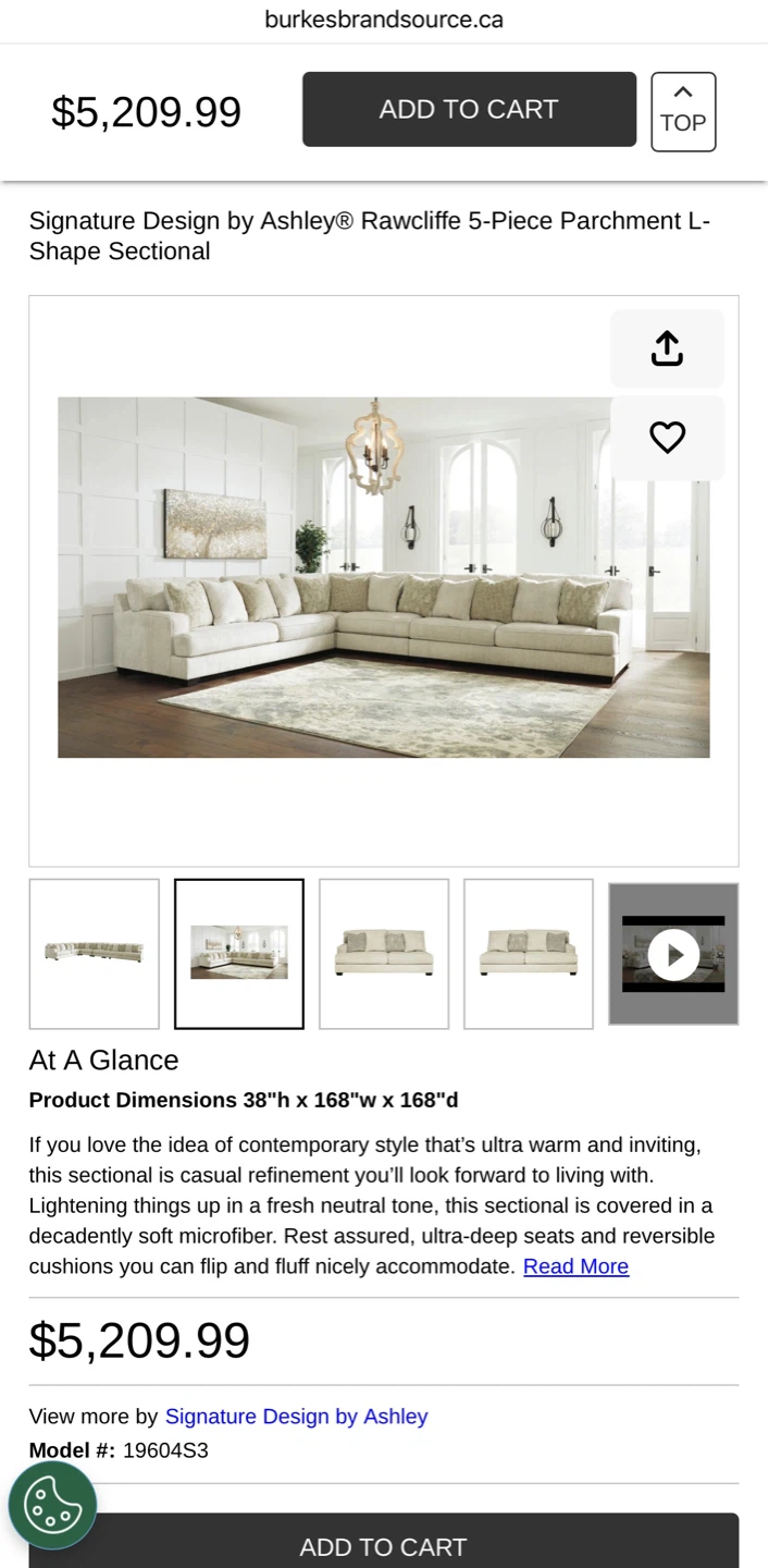 Signature Design by Ashley Rawcliffe L-Shape Sectional - photo 5