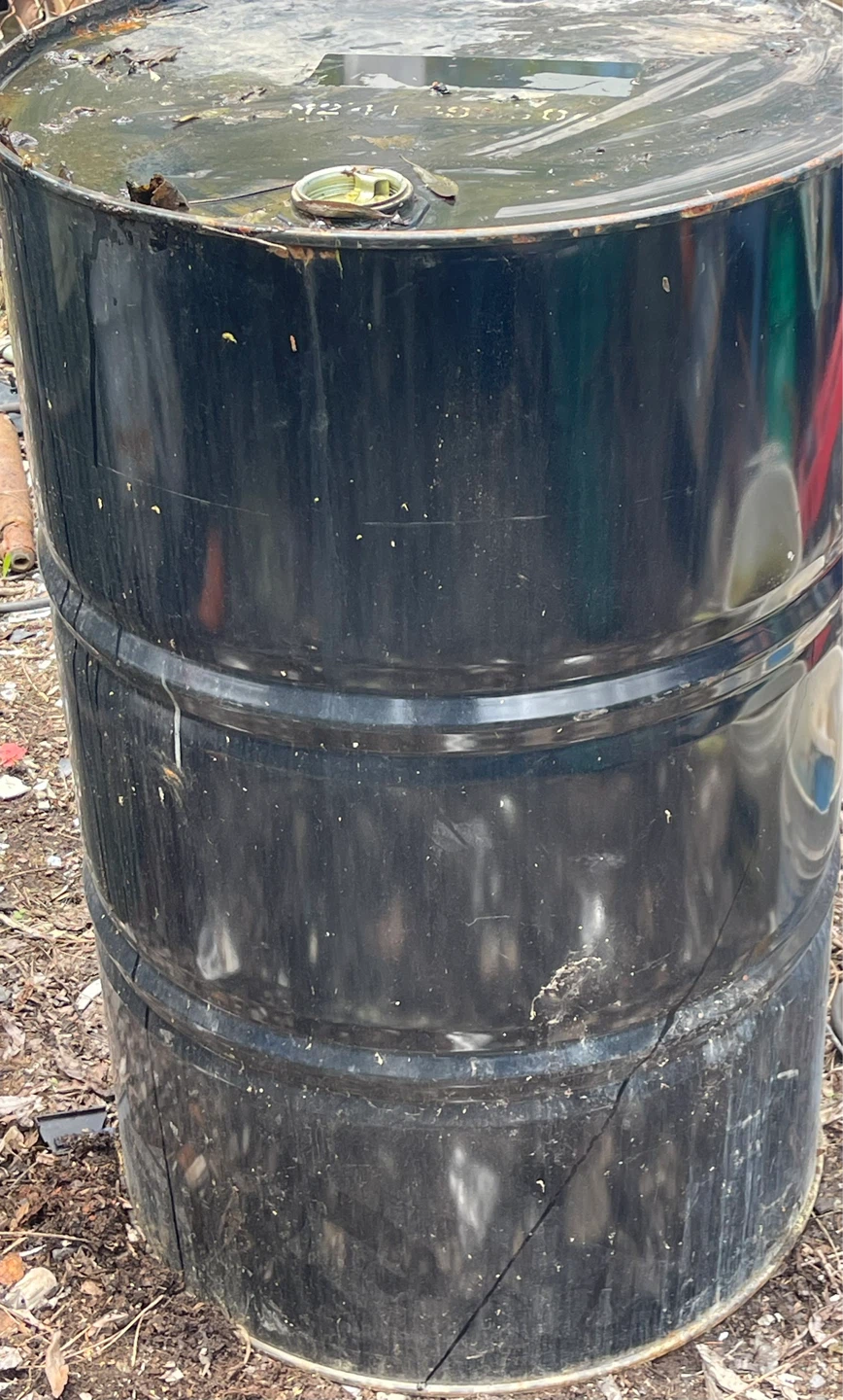 Black Metal Barrel 209 L(55 gallon)