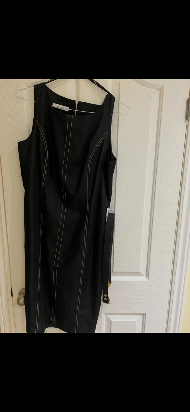 Melanie Lyne Black Sleeveless Sheath Dress Size 12