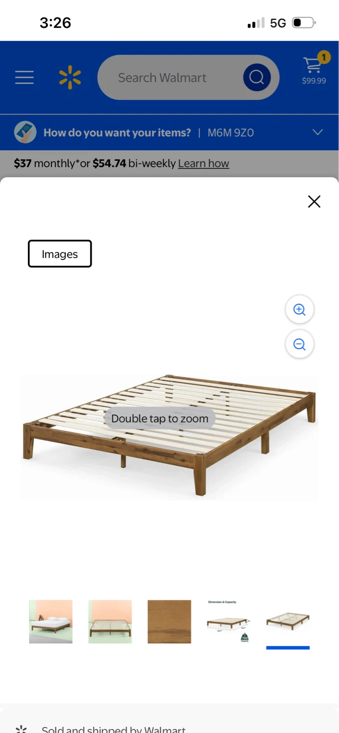 New Wooden Bed Frame Platform Size Full - photo 4