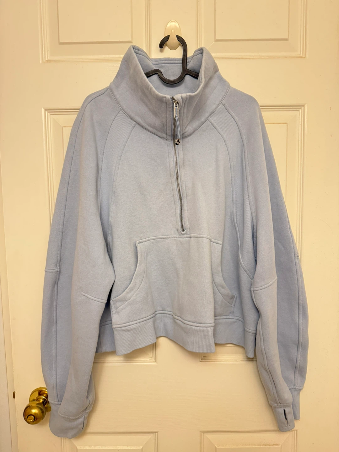 Lululemon scuba Quarter Zip Pullover XL/XXL Baby Blue