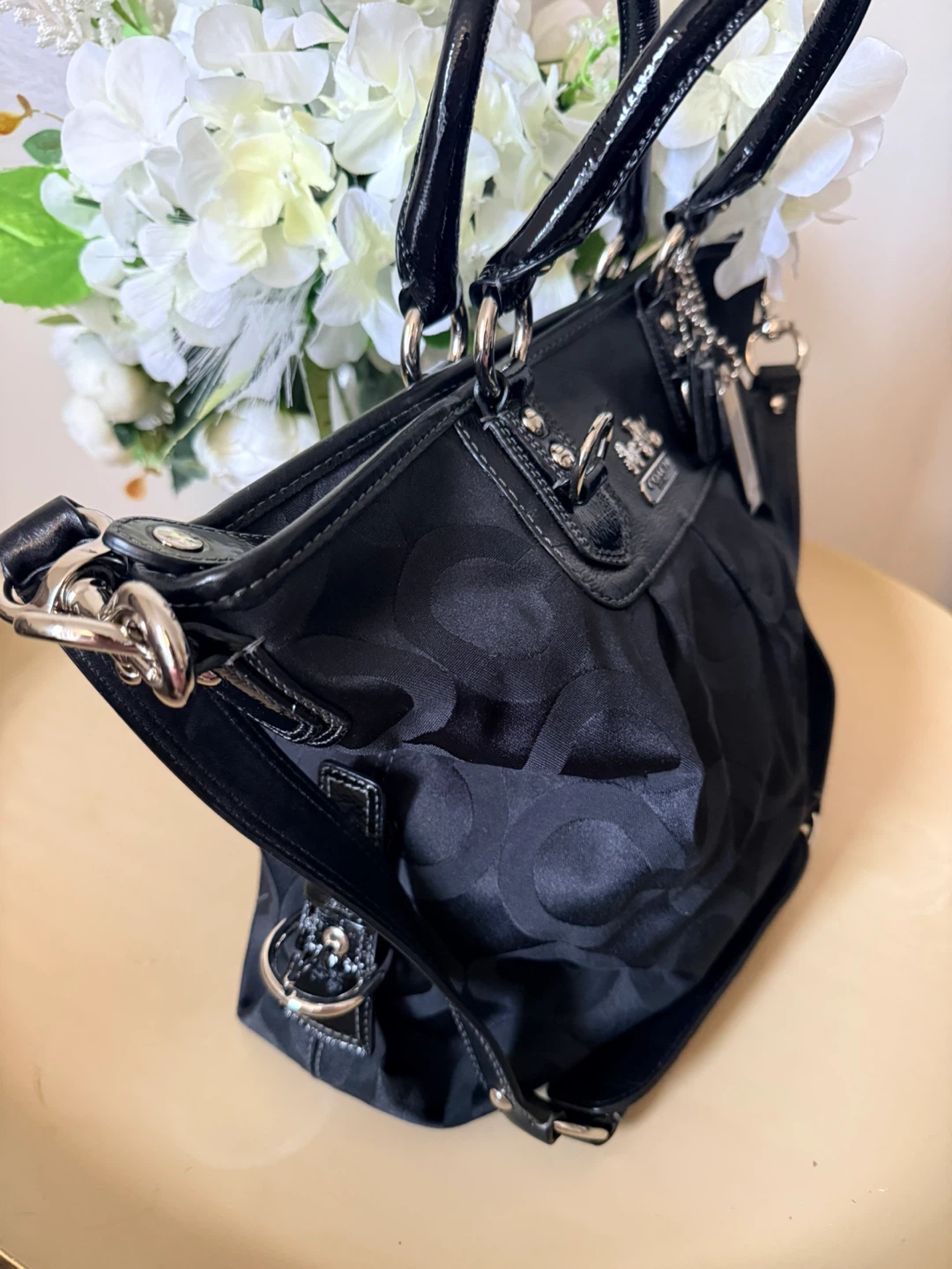 Coach Black Signature "Mad of a Julianne" Satchel Bag - photo 2