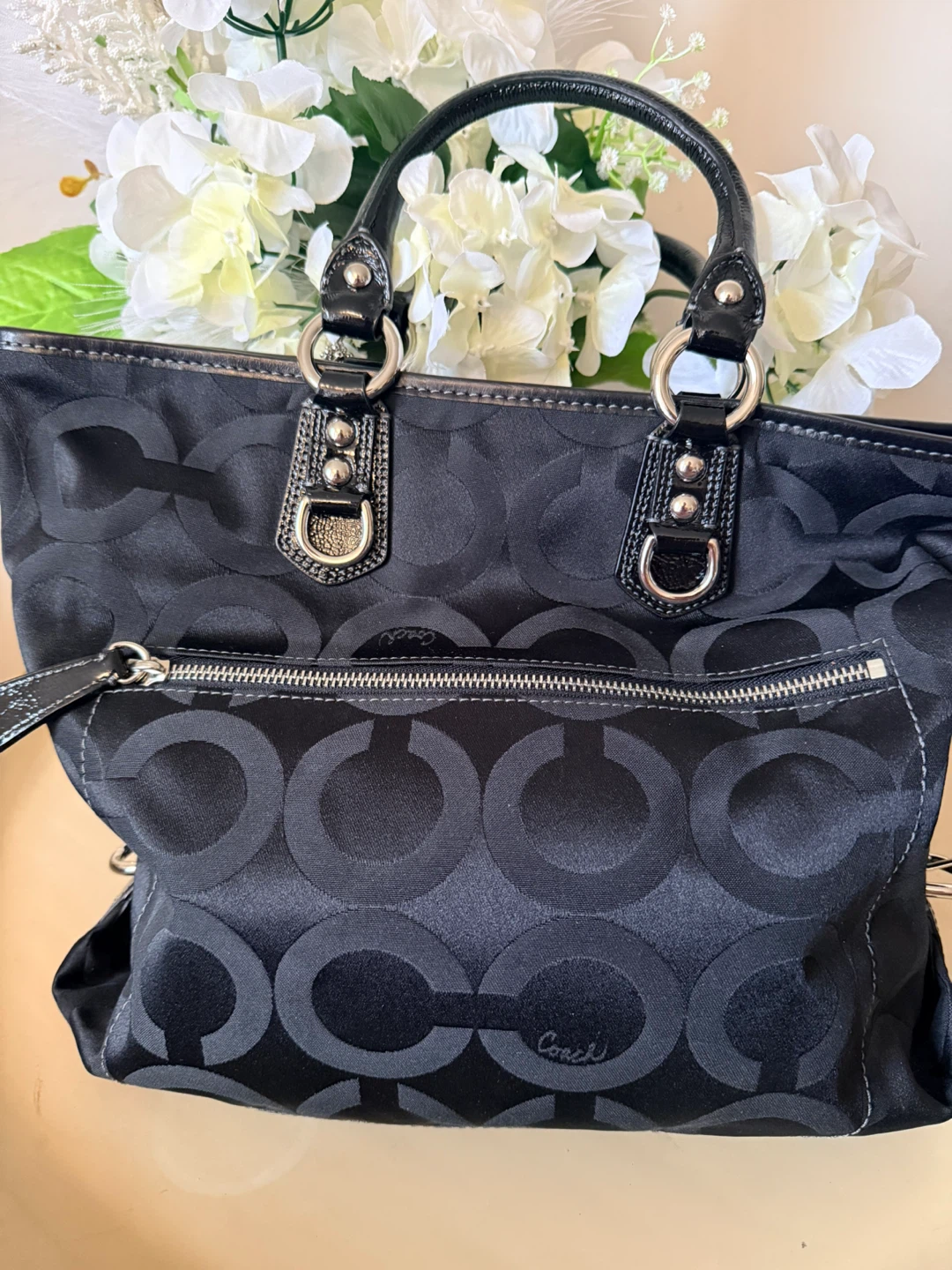 Coach Black Signature "Mad of a Julianne" Satchel Bag - photo 3