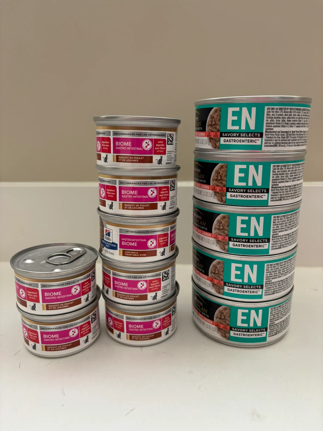 Vet Prescription Cat Food – GI (Hill’s Biome & Purina EN)