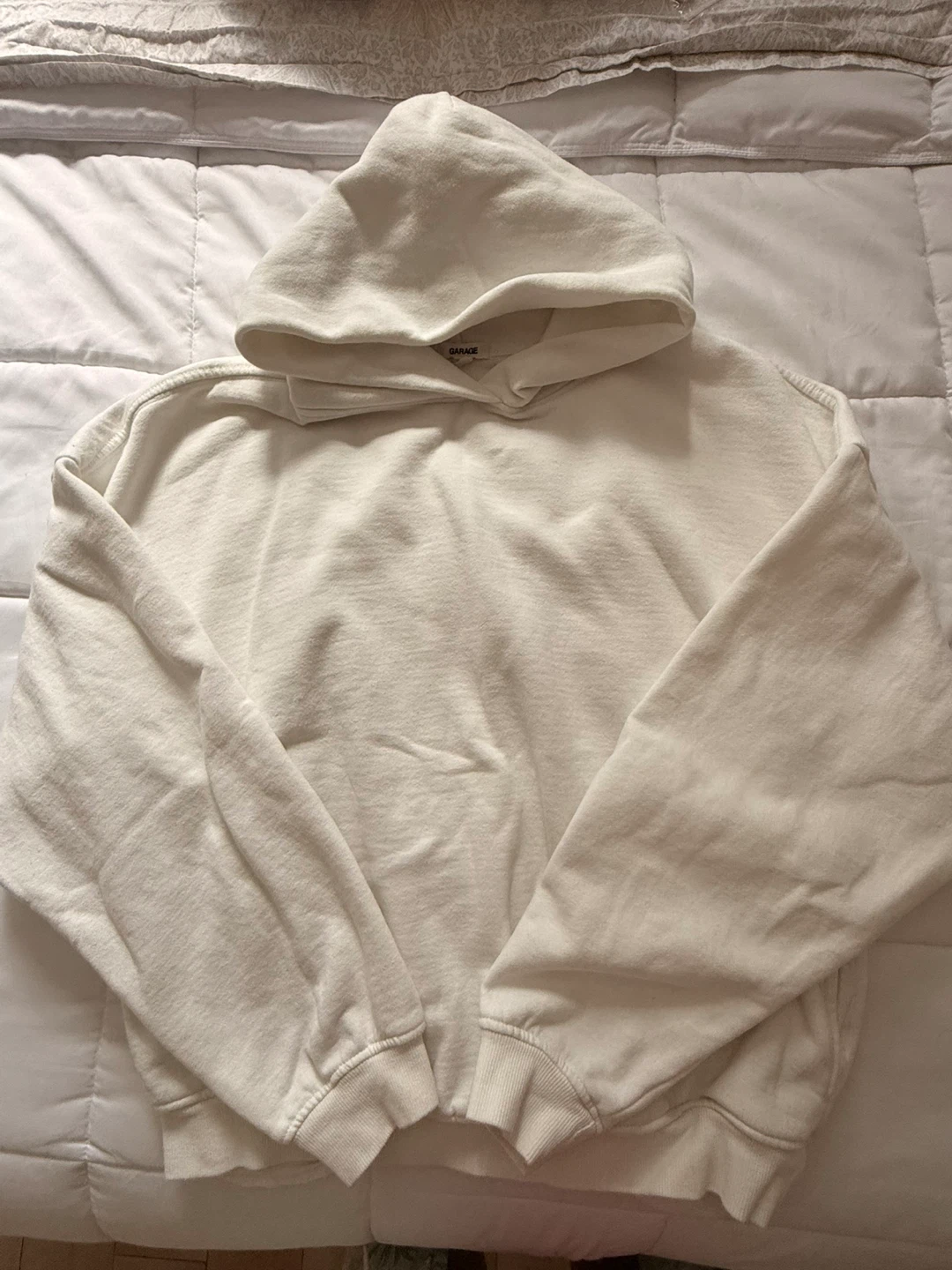 Garage White Hoodie (S/M)