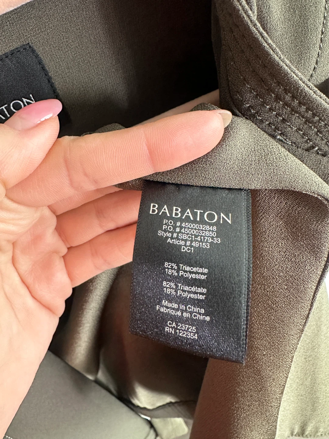 Babaton Olive Green Jacket Size 6 - photo 4