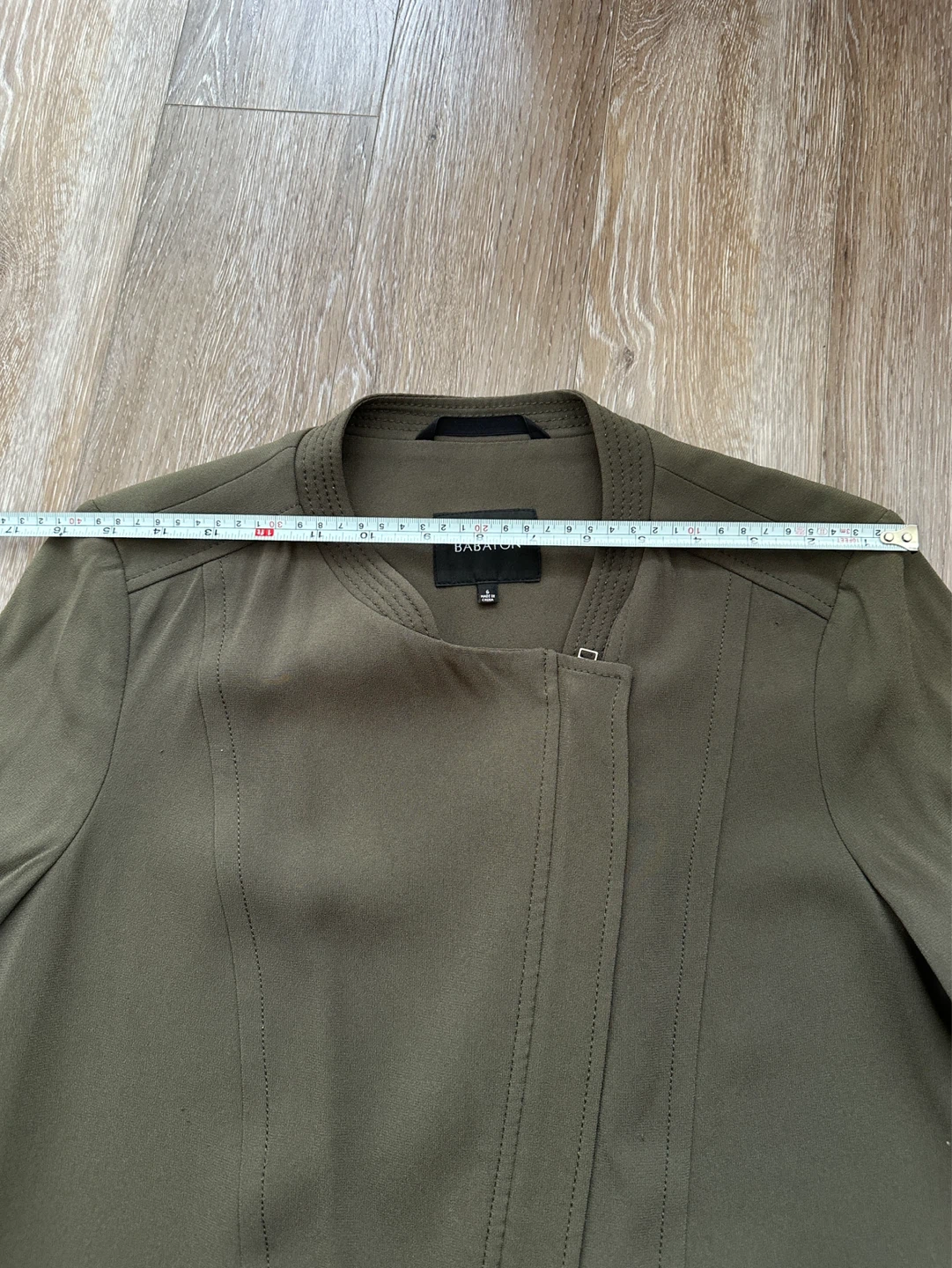 Babaton Olive Green Jacket Size 6 - photo 5