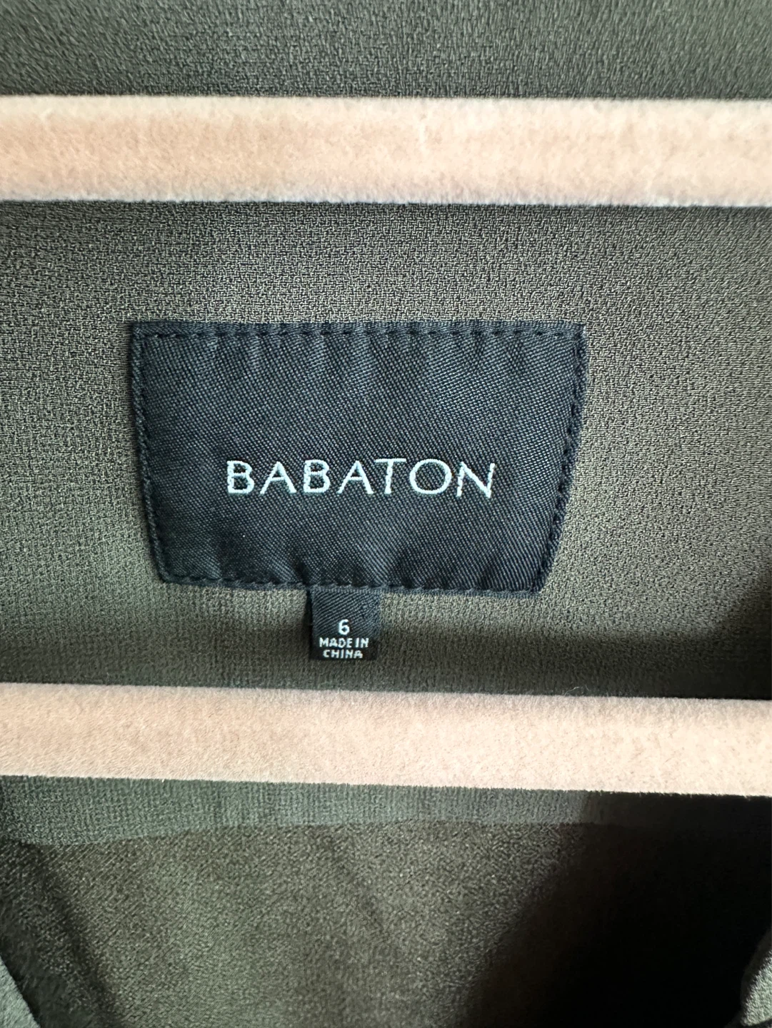 Babaton Olive Green Jacket Size 6 - photo 3