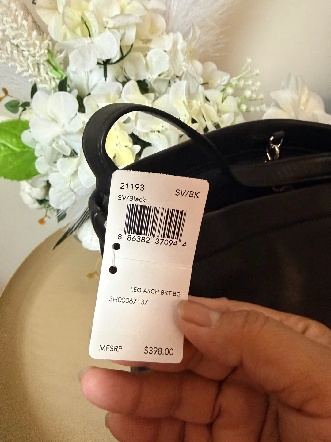 Coach Leg Arch Bucket Bag Black Leather - photo 5