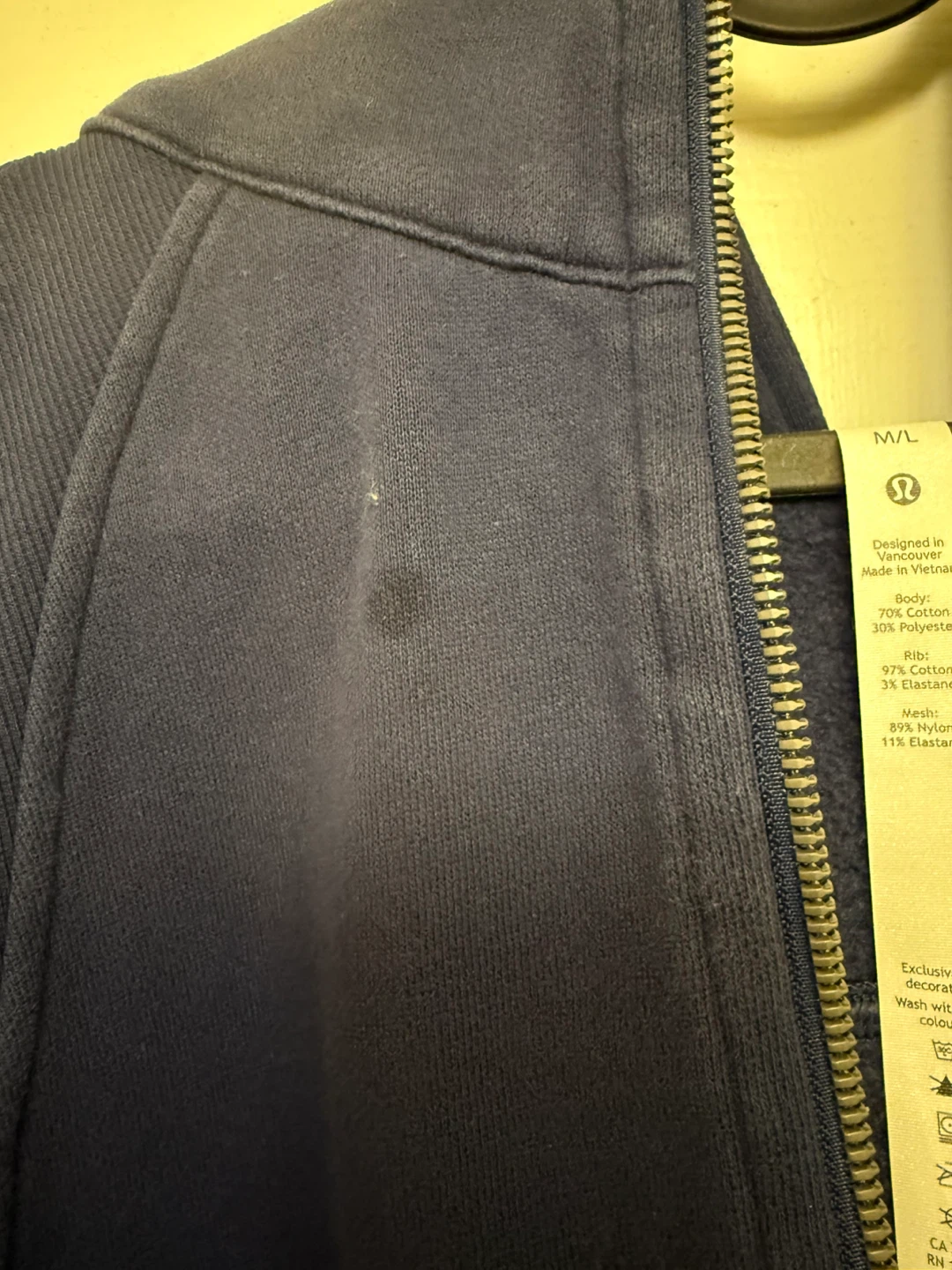 Lululemon Navy Blue Half Zip Hoodie M/L - photo 4