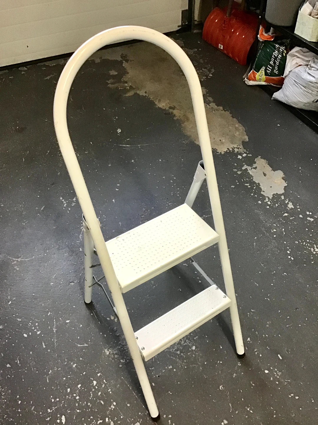 White Two-Step Ladder