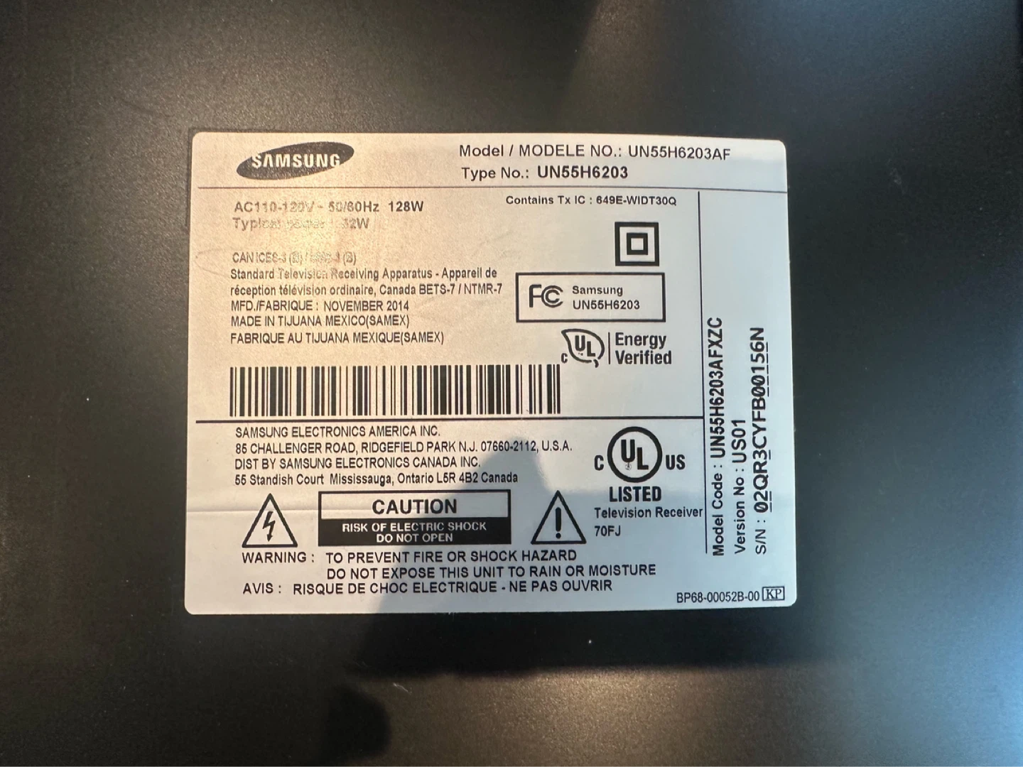 Samsung 55" Smart LED TV UN55H6203AF - photo 2