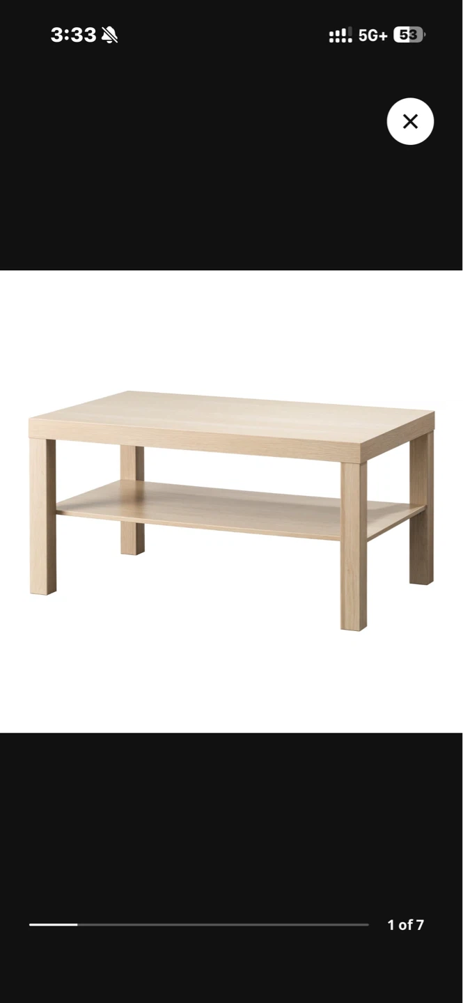 IKEA Coffee Table with Shelf