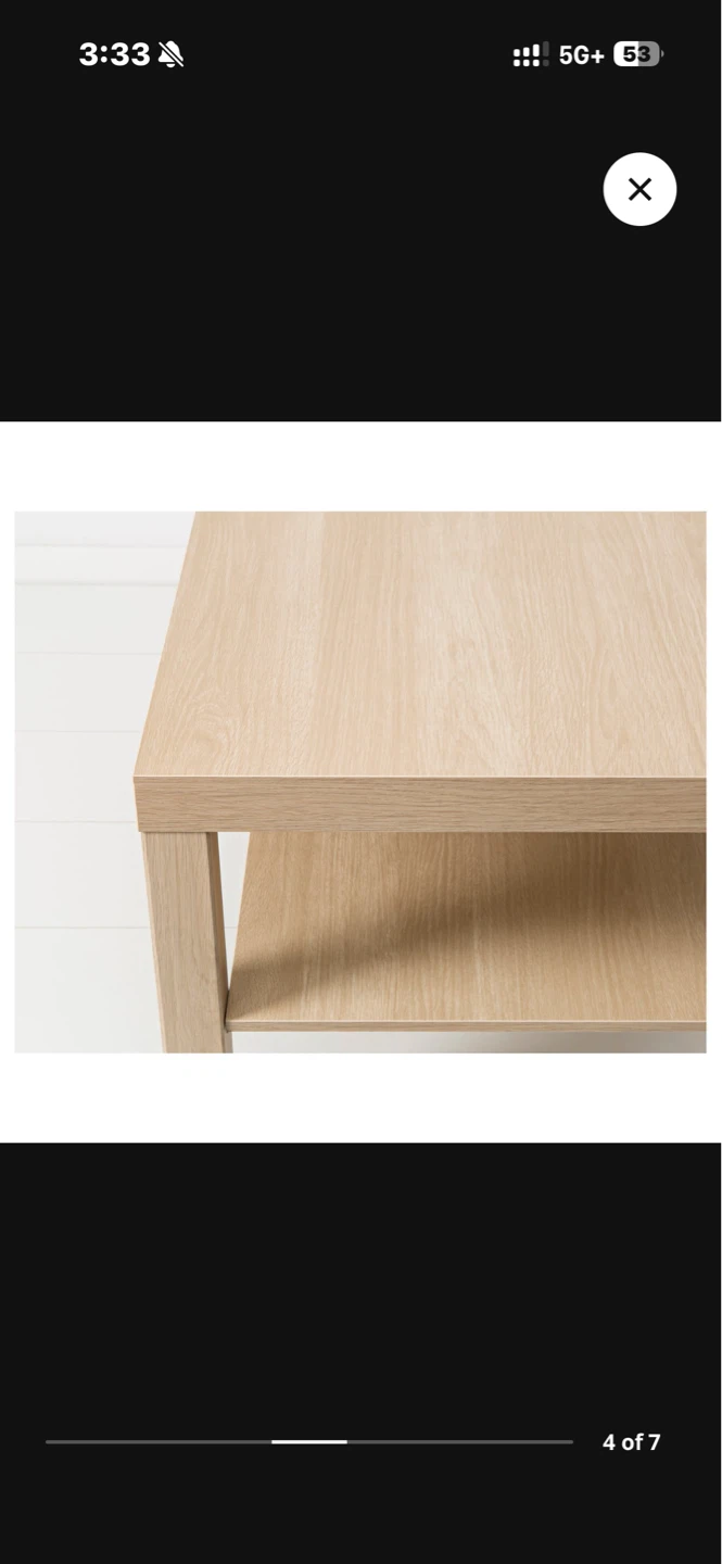 IKEA Coffee Table with Shelf - photo 3