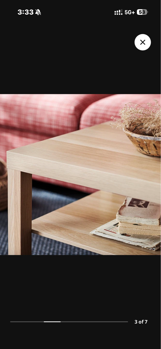 IKEA Coffee Table with Shelf - photo 2