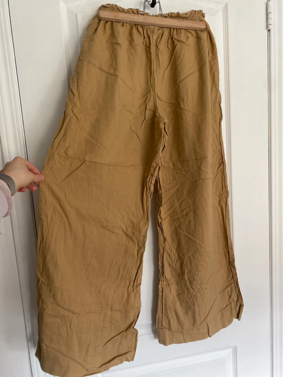 Aerie Wide Leg Pants Medium Tan - photo 3