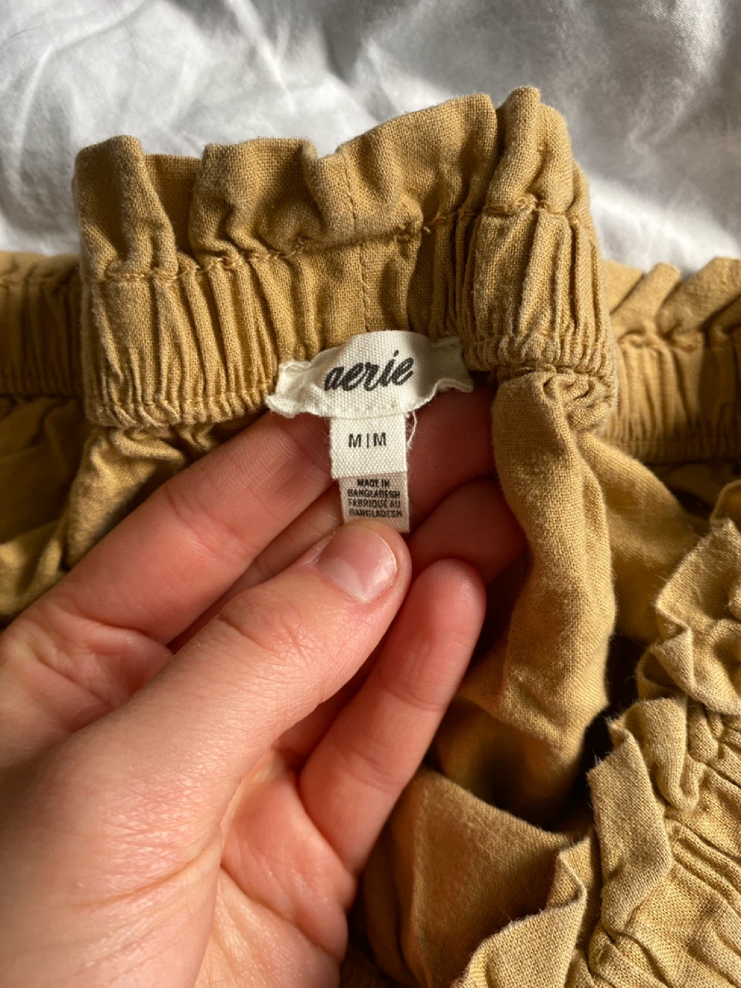 Aerie Wide Leg Pants Medium Tan - photo 4