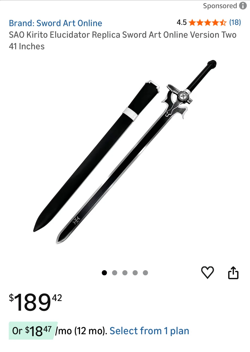 SAO Sword (Elucidator)