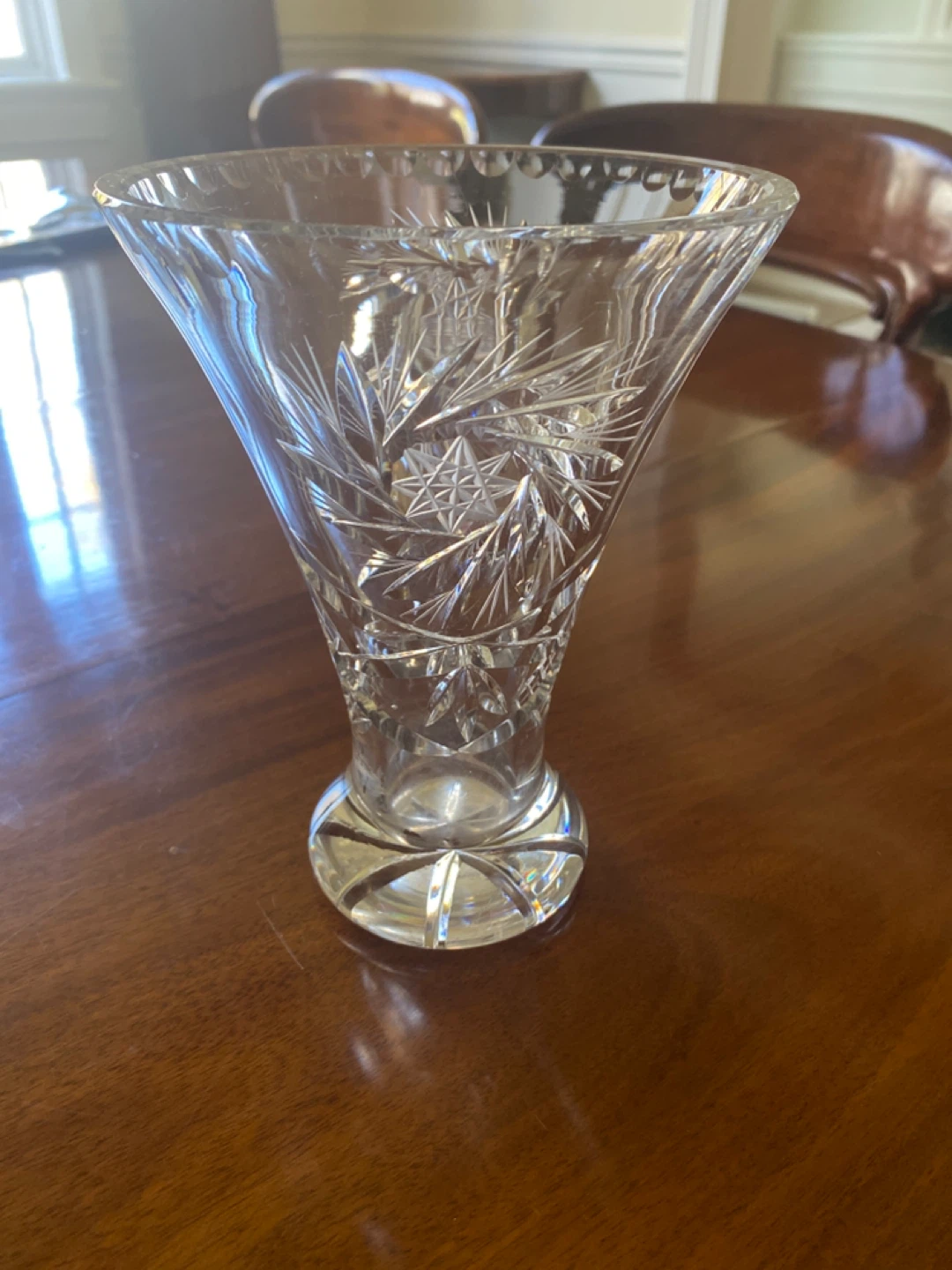 Cut Crystal Glass Vase - photo 2