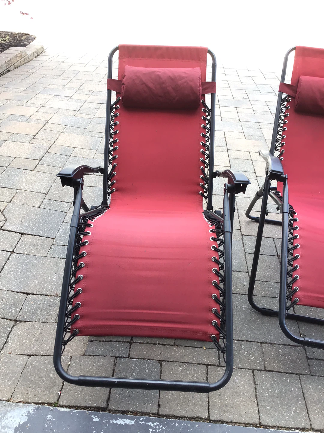 Set of 2 Red Zero Gravity Chairs - photo 2
