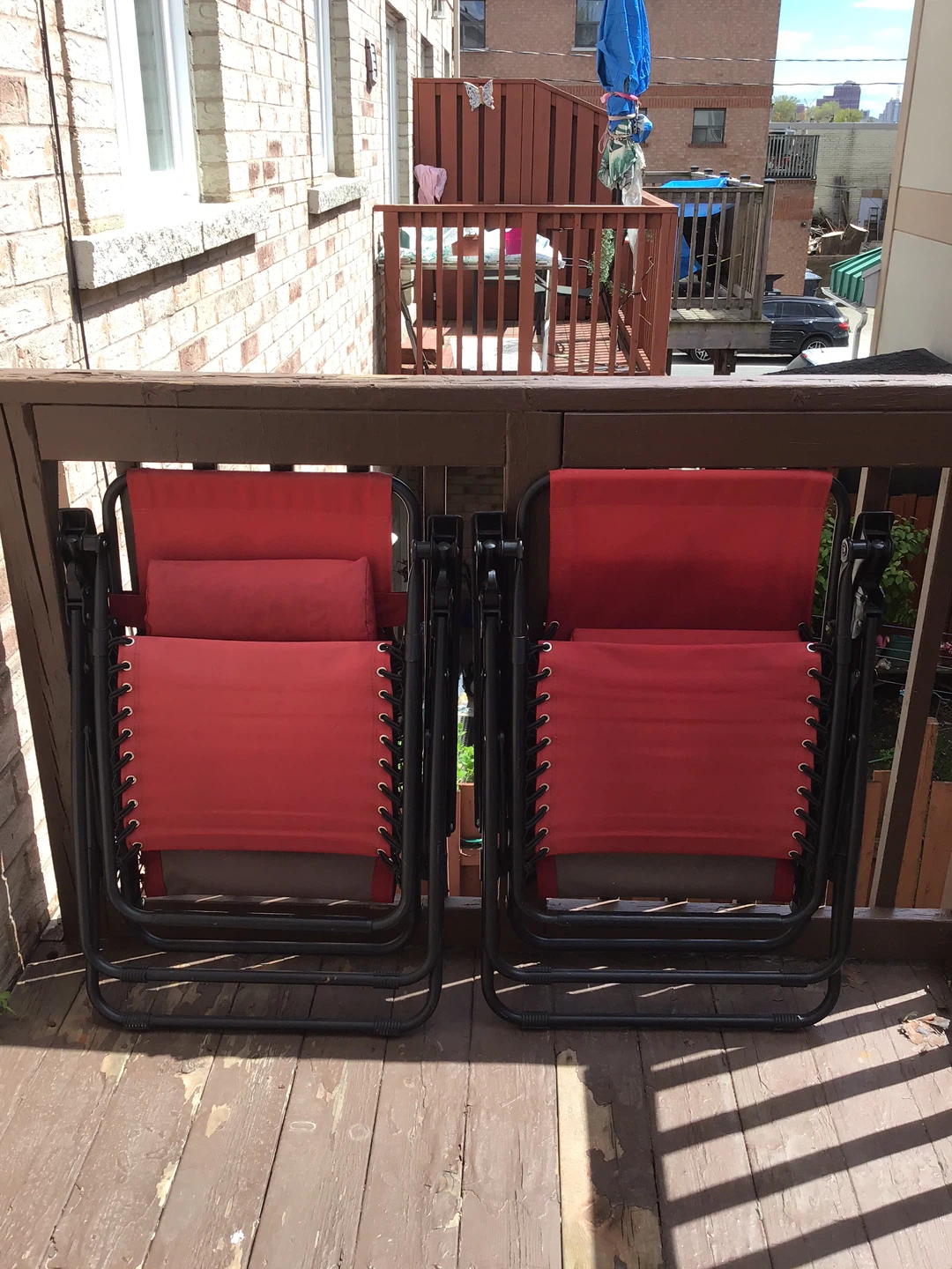 Set of 2 Red Zero Gravity Chairs - photo 3