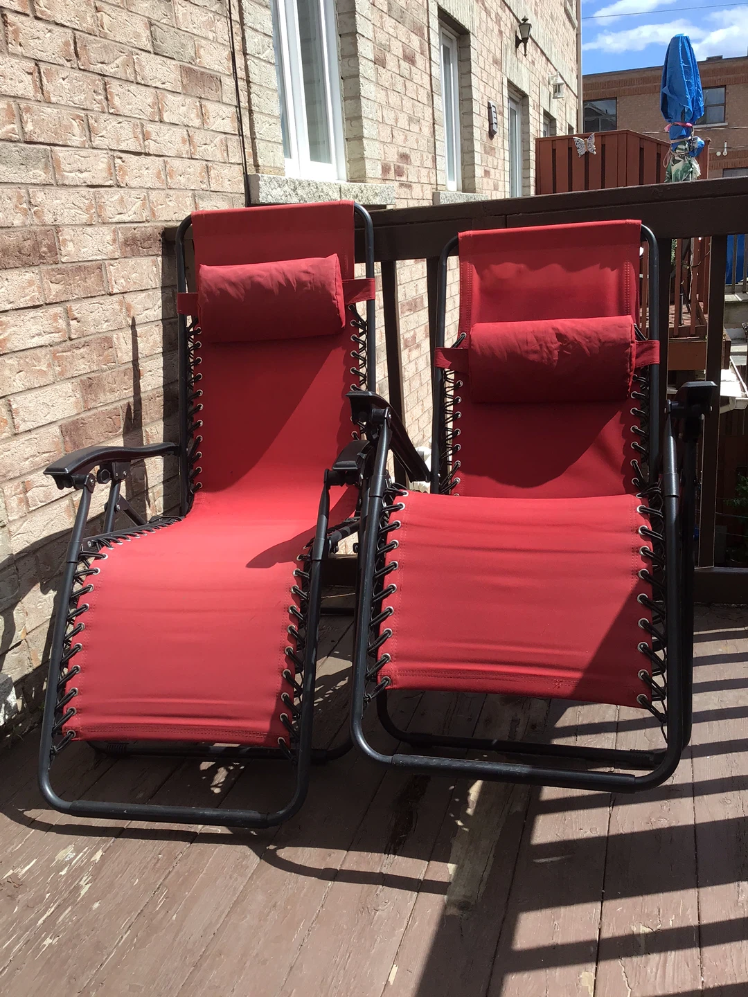 Set of 2 Red Zero Gravity Chairs - photo 4