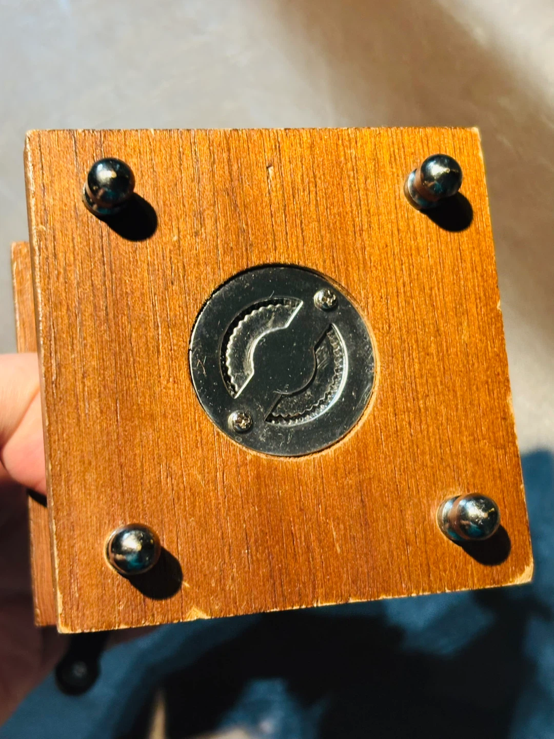 Vintage Wooden Manual Coffee Grinder - photo 3