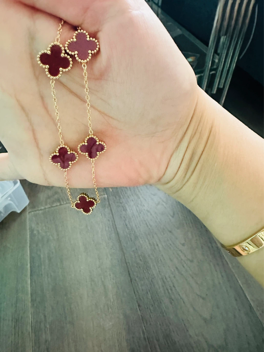Van Cleef & Arpels Alhambra Long Necklace Red