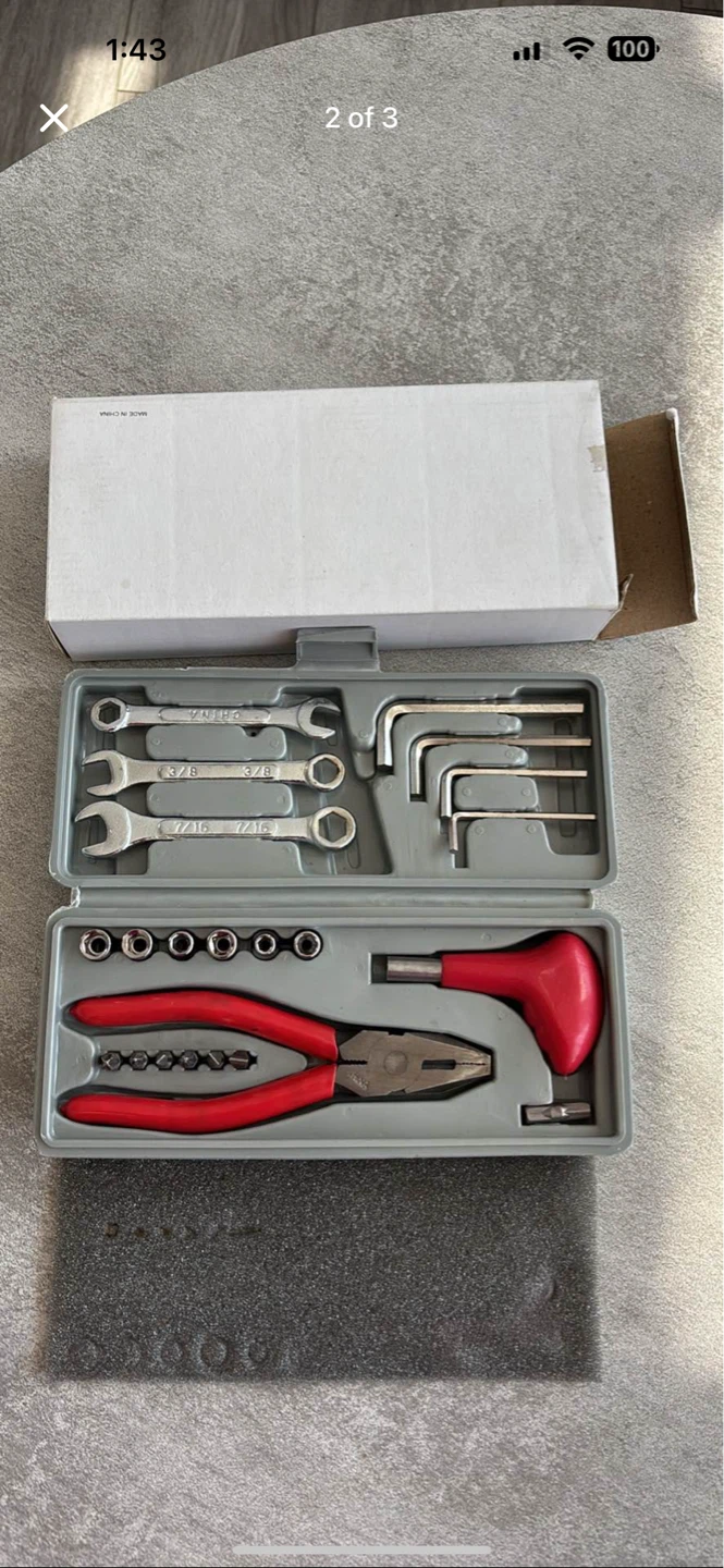 10-Piece Tool Set with Pliers and Sockets