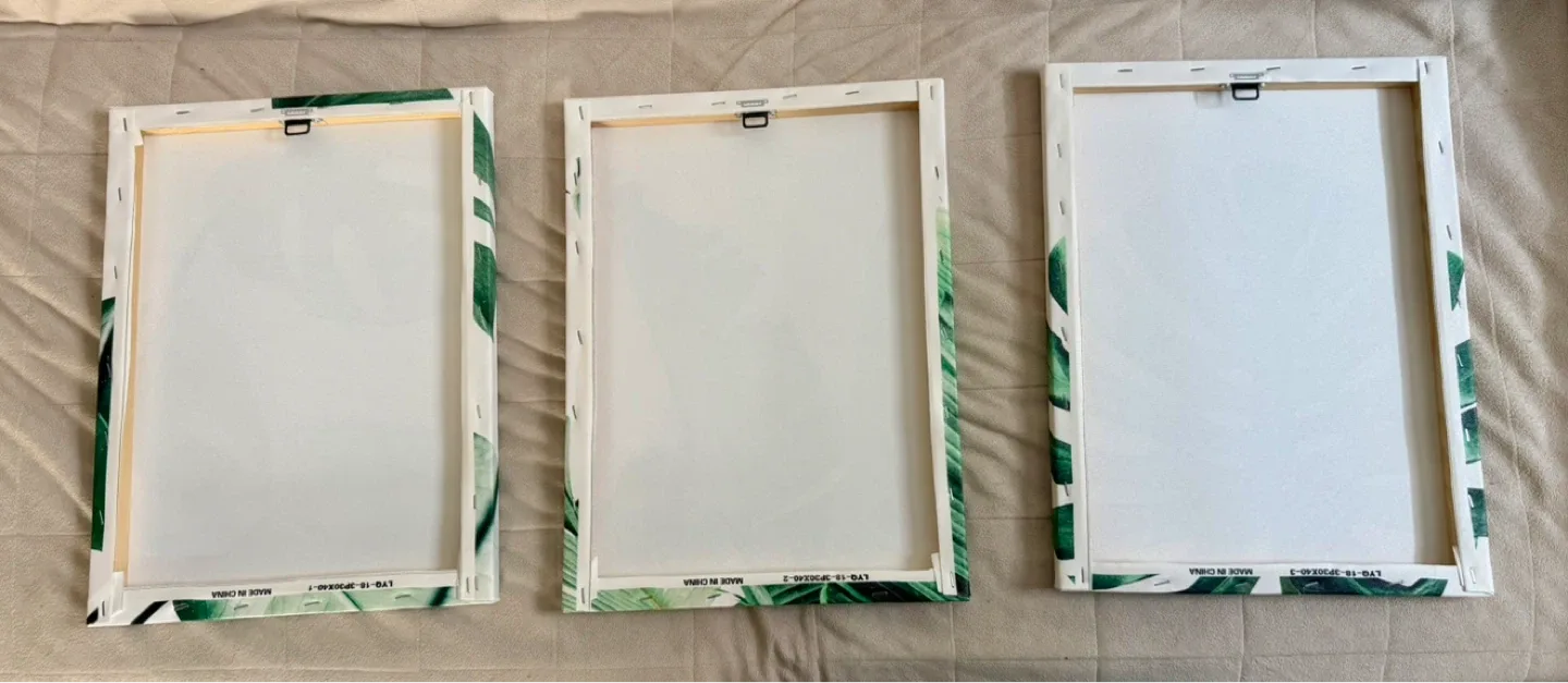 Modern Tropical Canvas Wall Art Set – Set of 3 - photo 2