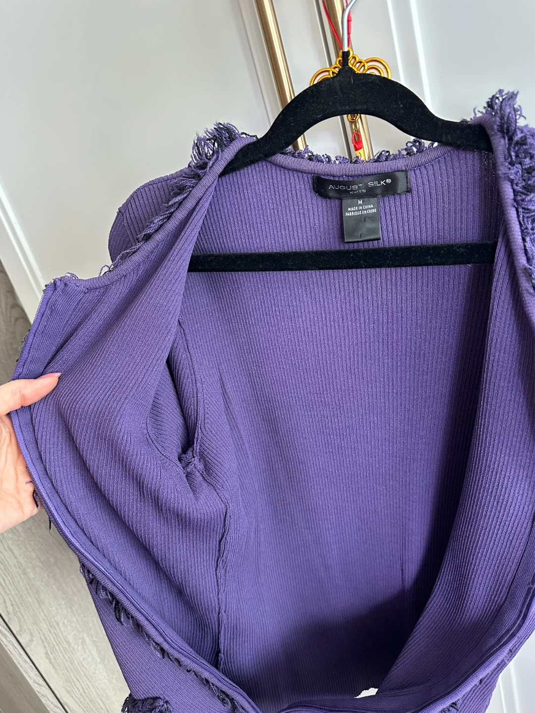 Vintage August Silk - Purple Cardigan - photo 5