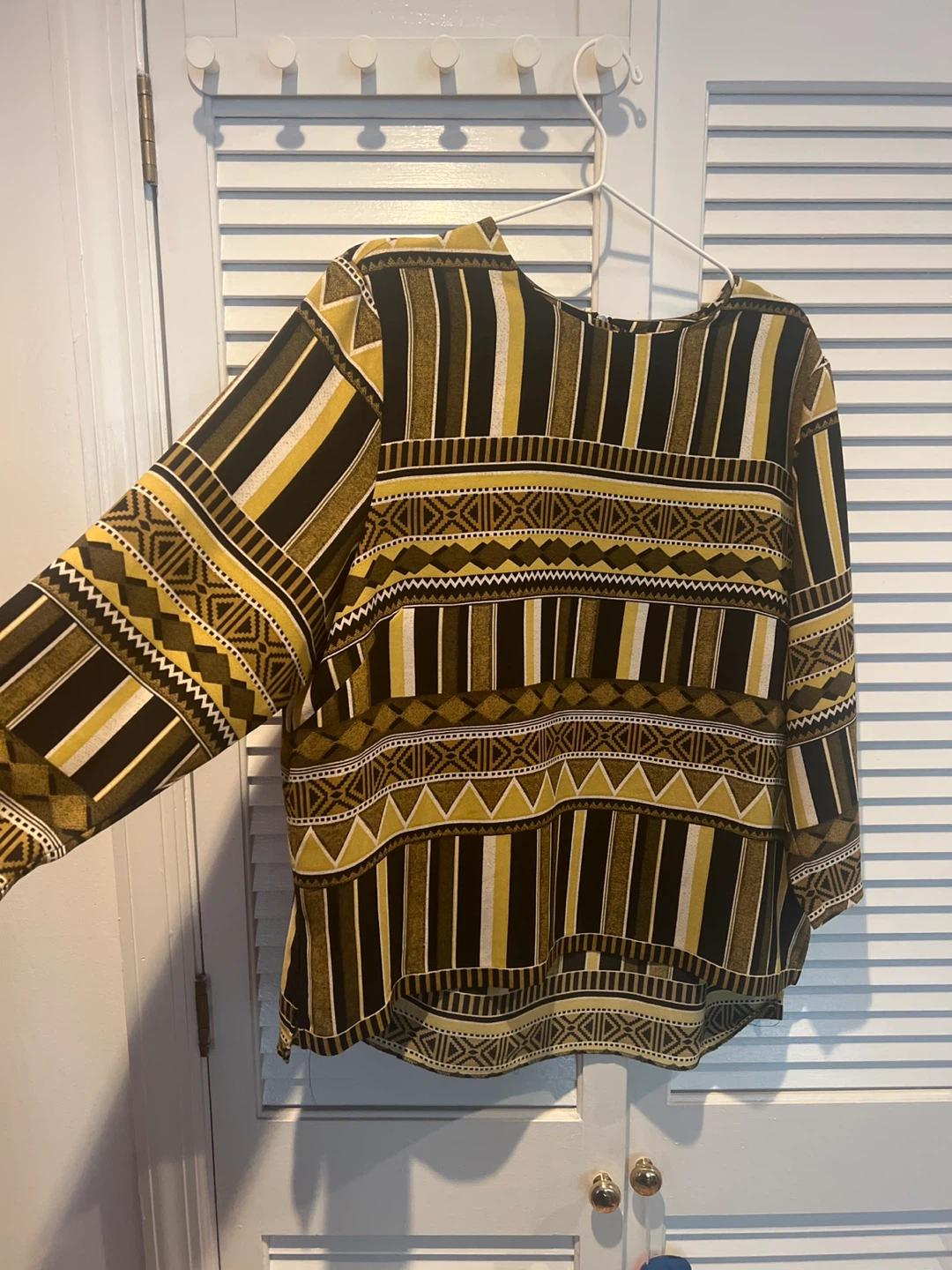 H&M Women's Long Sleeve Print Blouse Size 16