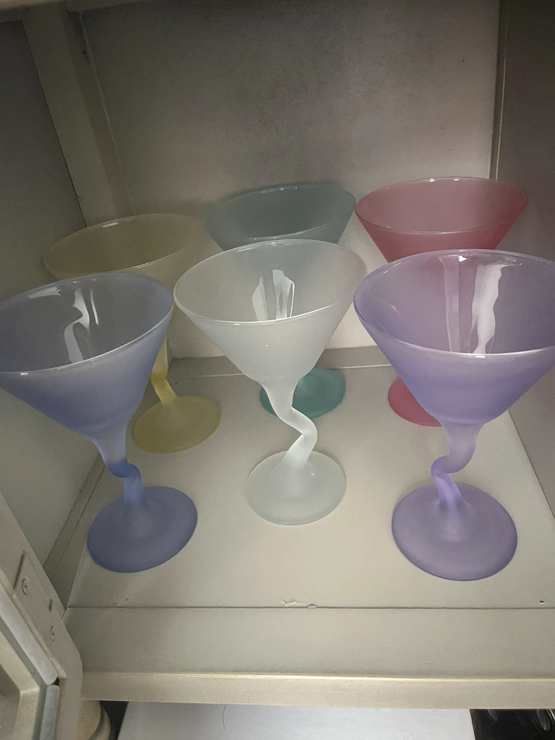 Set of 6 Fun Martini Glasses