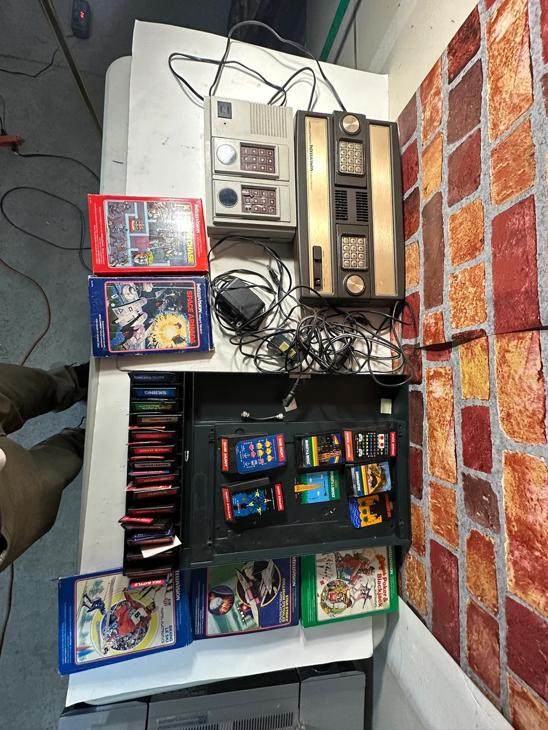 Intellivision Video Game Console Lot with Games