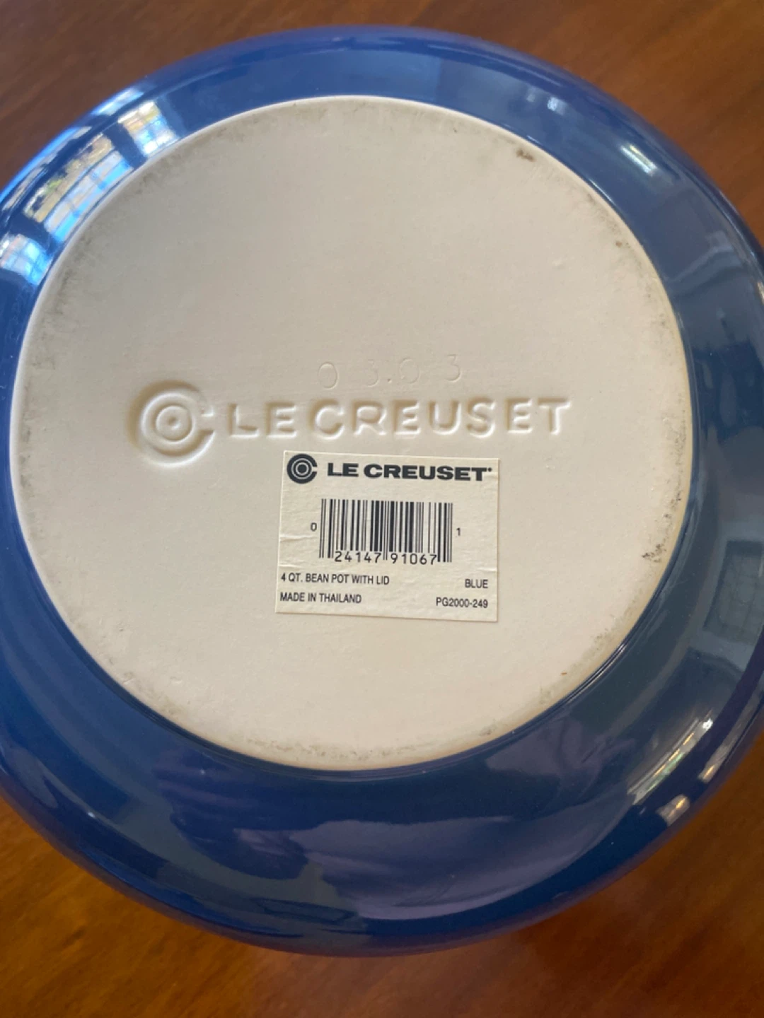 Le Creuset 4 Qt. Bean Pot with Lid - Blue - photo 4