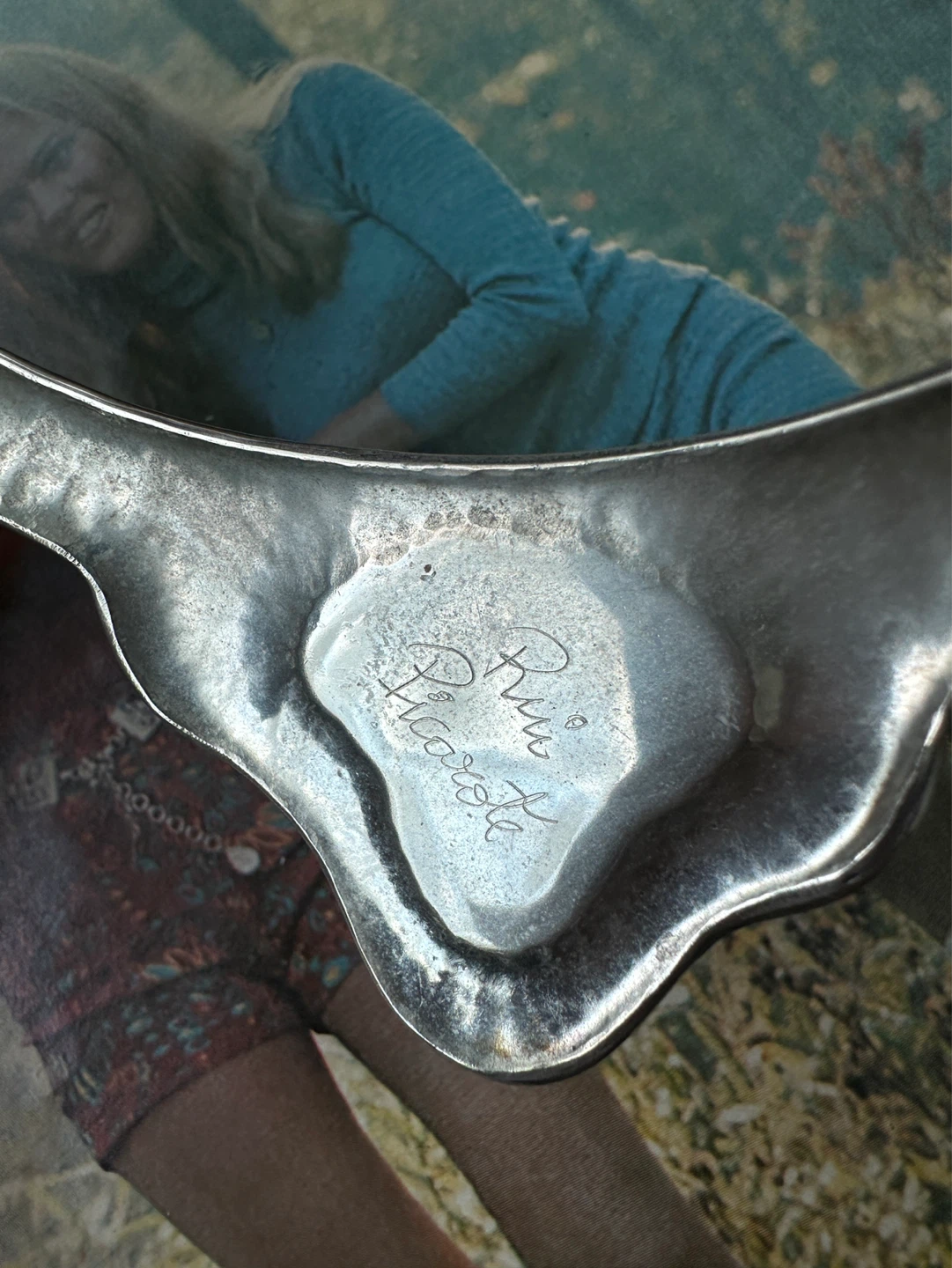 Rui Picarote Vintage Silver Necklace with Abalone Inlay - photo 5