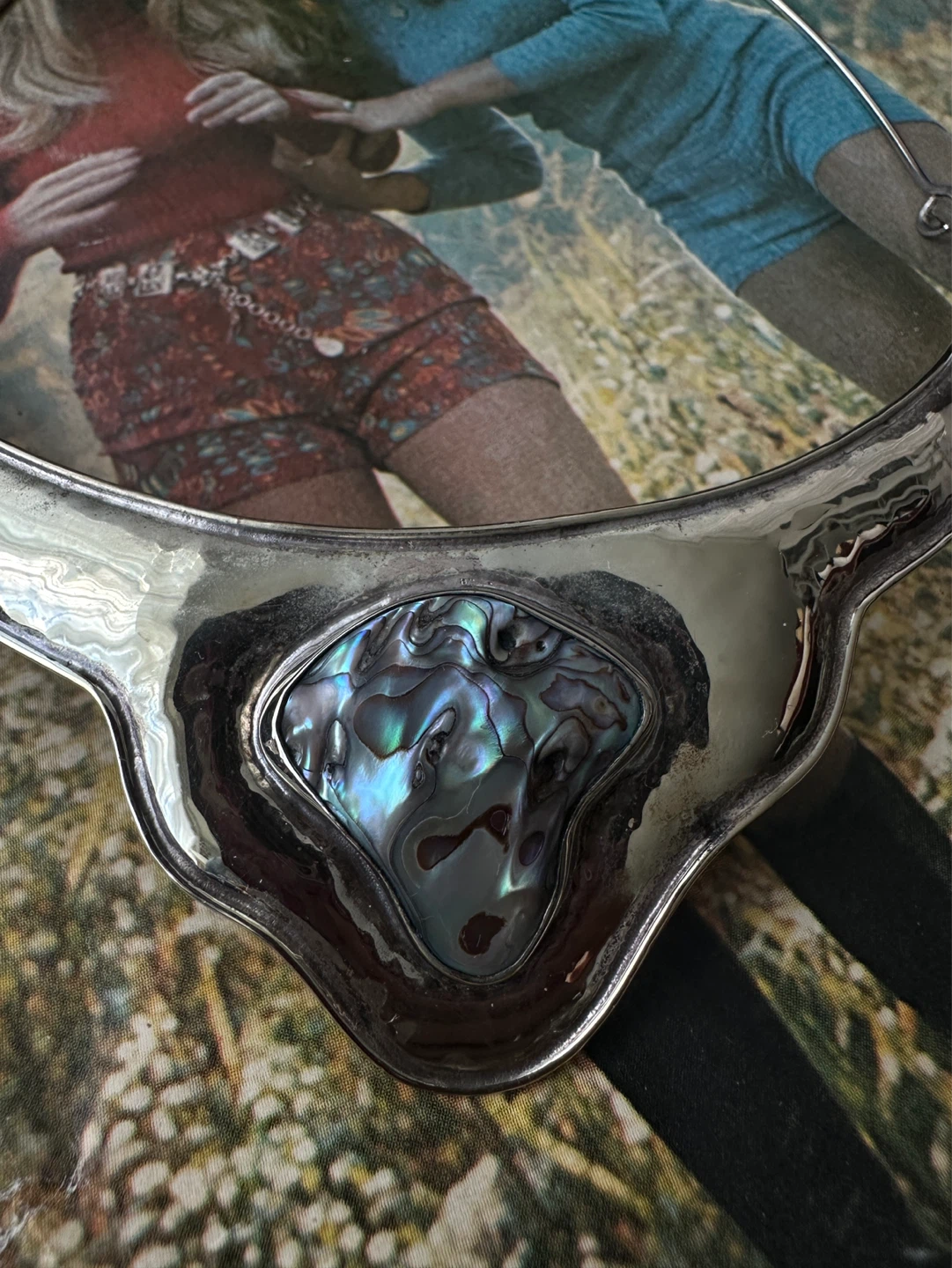 Rui Picarote Vintage Silver Necklace with Abalone Inlay - photo 2