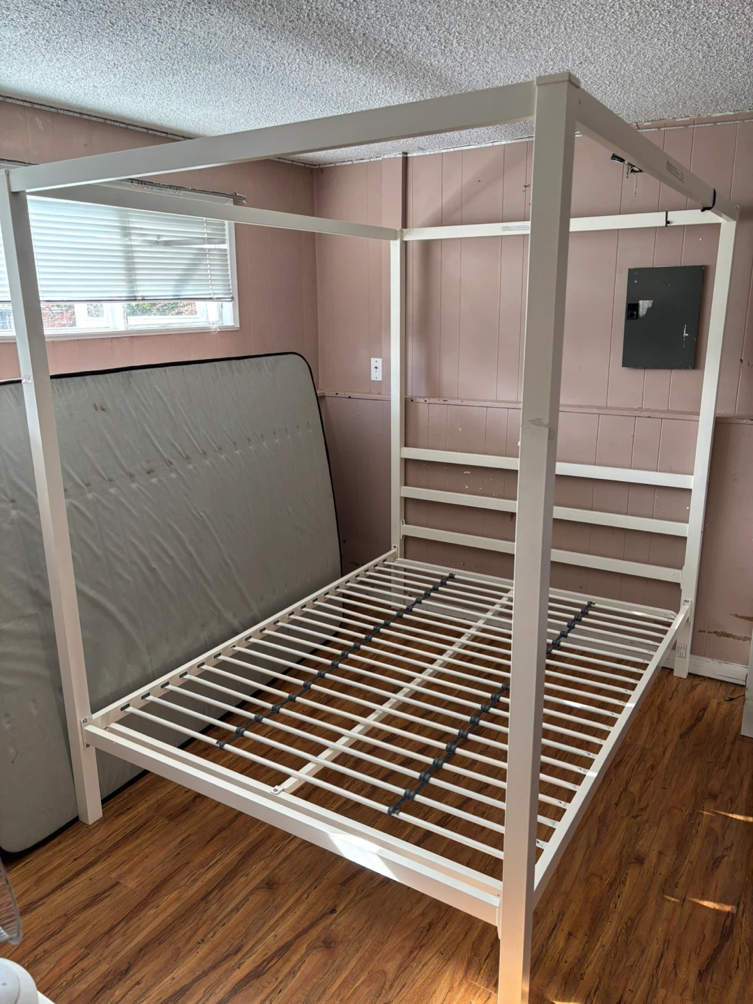 White Canopy Bed Frame