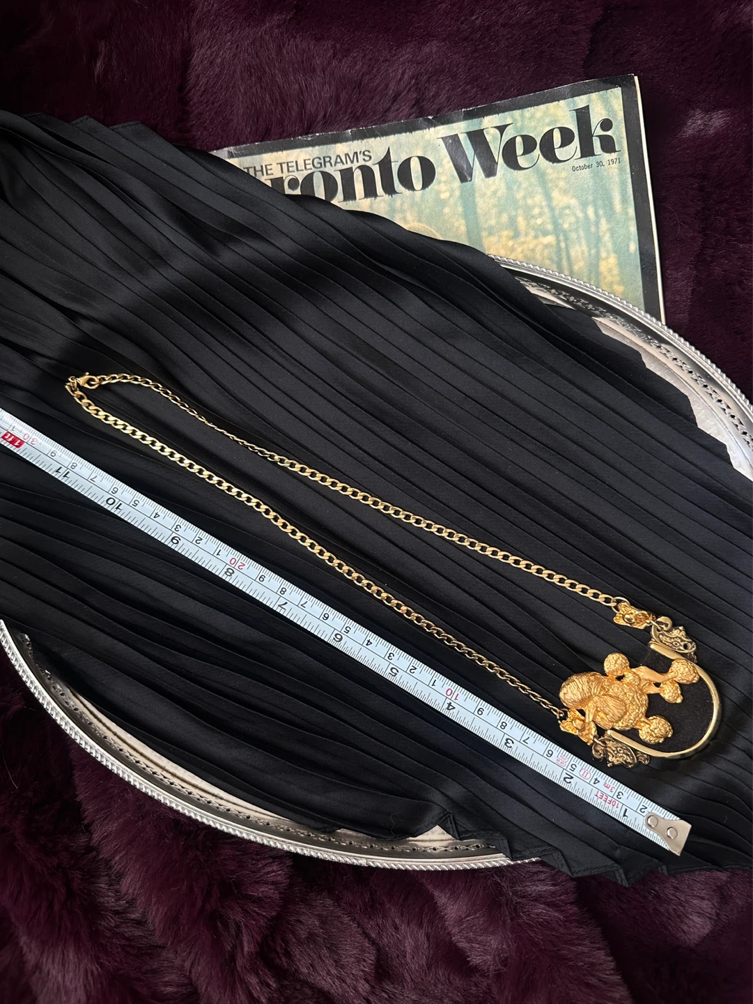 Chema Sotoca - Gold Tone Poodle necklace - photo 5