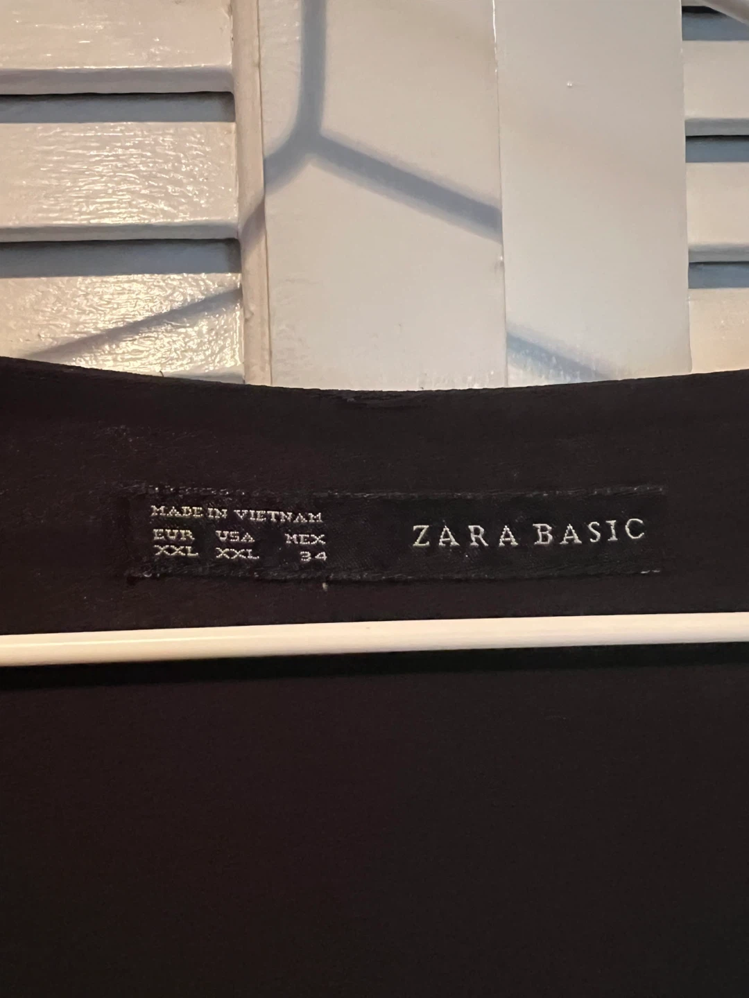 Zara Basic Black Long Sleeve Blouse XXL - photo 3