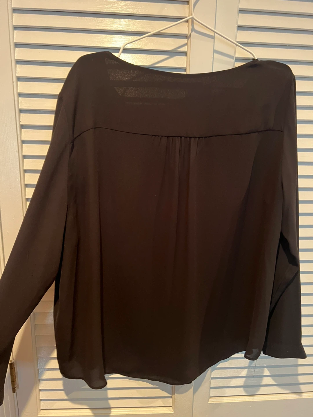Zara Basic Black Long Sleeve Blouse XXL - photo 2