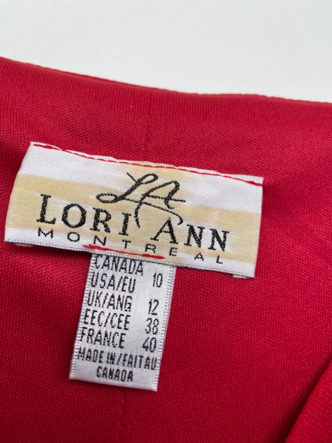Lori Ann Red Spaghetti Strap Dress - Size 10 - photo 3