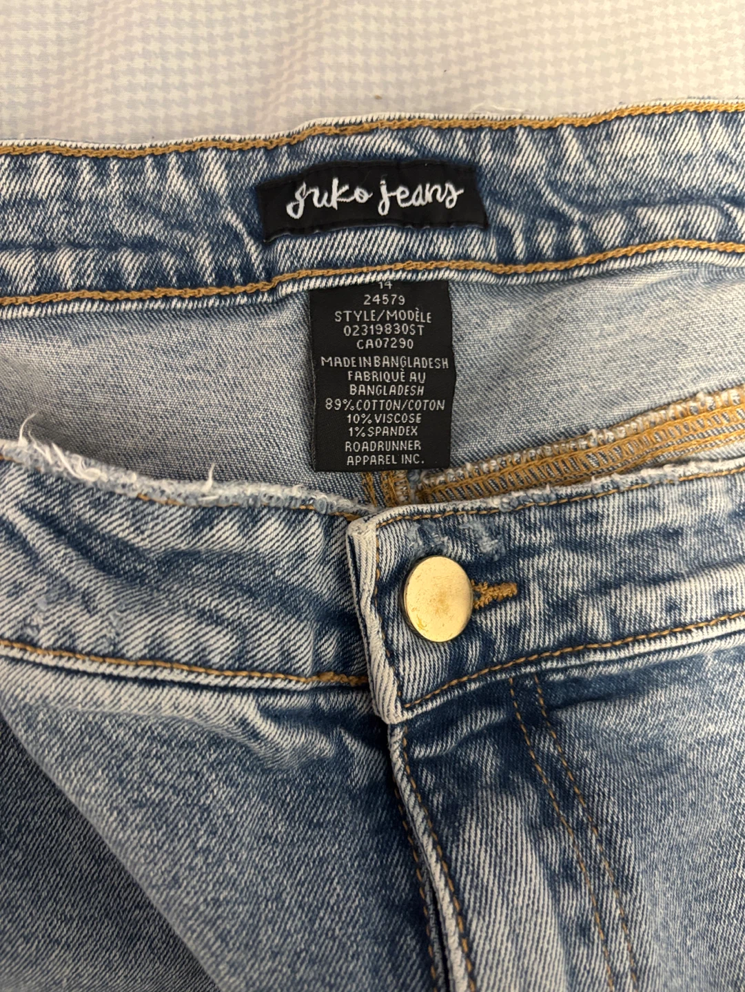 Juno Jeans Distressed Medium Wash Denim - photo 2