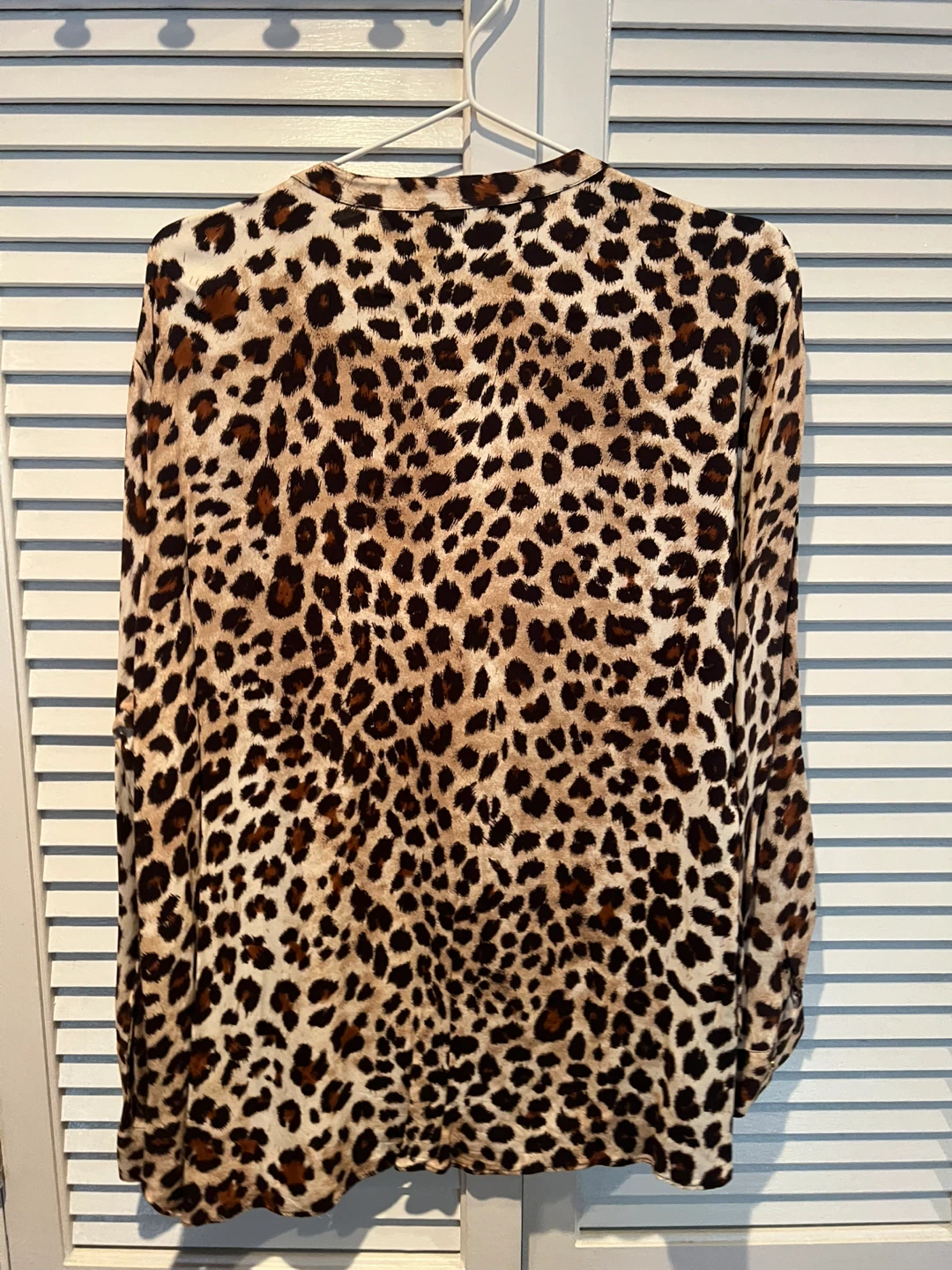 ZARA Leopard Print Long Sleeve Button Up Shirt XL - photo 3