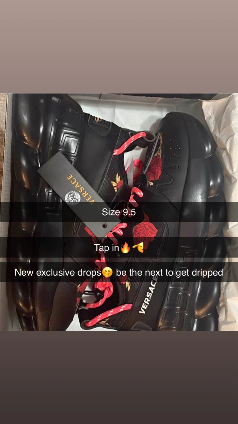 Versace Black Sneakers - Size 9.5