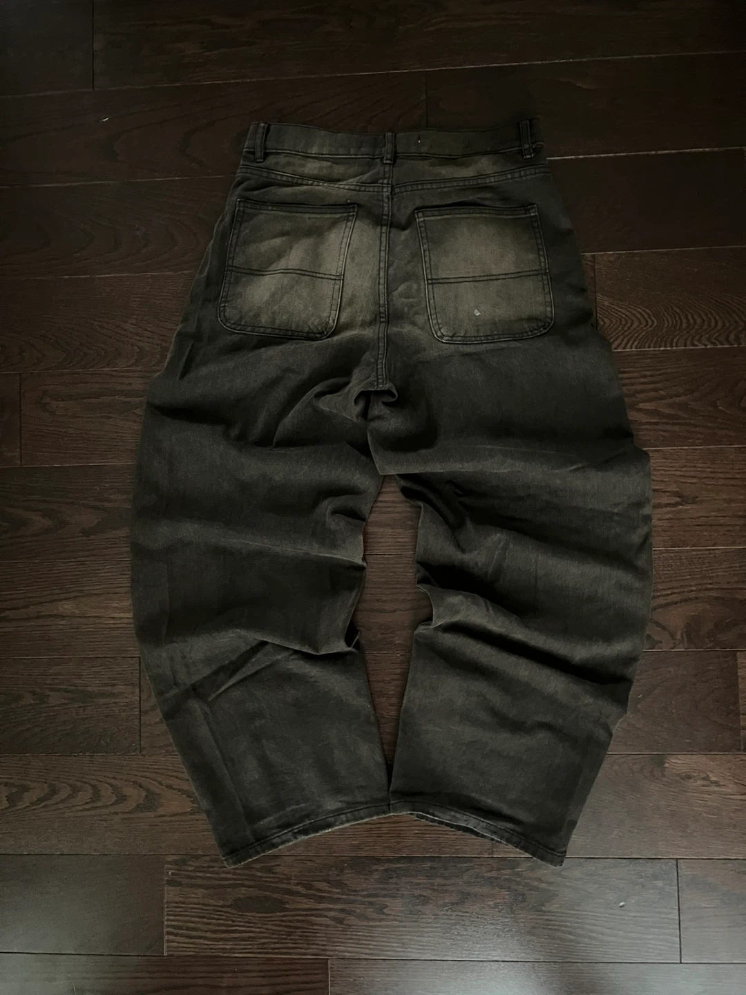 Brown Baggy Y2K Faded Denim - photo 2