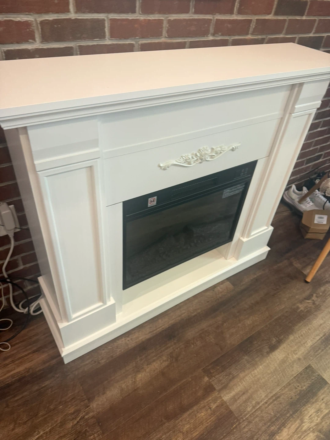 White Electrice Fireplace - photo 5